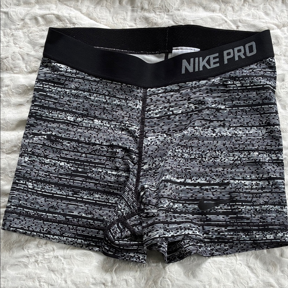 Nike Pro Women's Performance Shorts - Navy, Teal/Purple, Gray, Purple/Blue - Picture 8 of 13